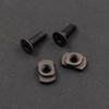 24 Pack M4 Mlok T-Nuts & Screws Replacement Sets Steel,