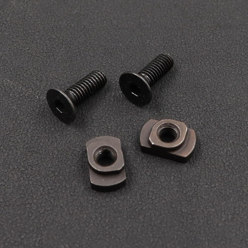 24 Pack M4 Mlok T-Nuts & Screws Replacement Sets Steel,