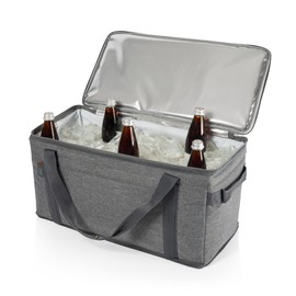 ONIVA - a Picnic Time Brand 64 Can Collapsible Cooler, Large Insulated Soft Cooler Bag, Portable Beach Cooler with Shoulder Strap, (Heathered Gray)
