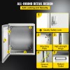 Vevor Gabinete Eléctrica De Acero Al Carbono De 30x25x15cm