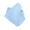 Color sólido Hankerchief bolsillo cuadrado pañuelo pañuelos para hombre, Celeste