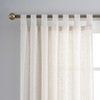 VOILYBIRD Natural Linen Semi Sheer Curtains Tab Top (Natural, 52"