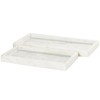 Deco 79 Tray, 22",11"W, White