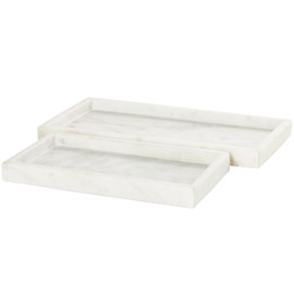Deco 79 Tray, 22",11"W, White