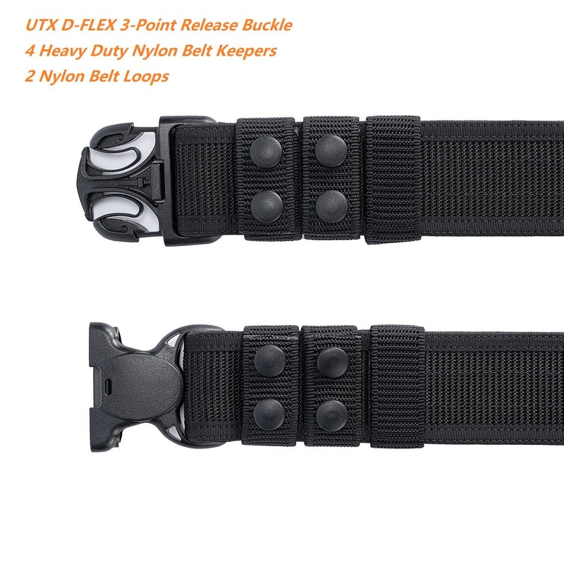 TACNEX Duty Belt w/Hook Lining 4 Keepers Police Law Enforcement