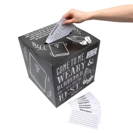 Fun Express 12" Sunday School Teen Classroom Prayer Box with Cards - 81 Pieces