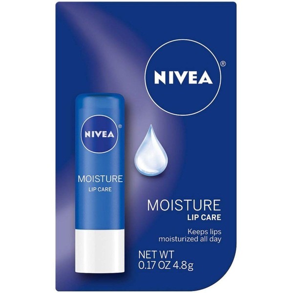 NIVEA A Kiss of Moisture Essential Lip Care 0.17 oz (Pack of 8)