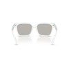 A|X ARMANI EXCHANGE Men's AX4147S Square Sunglasses, Shiny Crystal/Light Grey