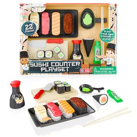 Lollipop Sushi Interactive Toy - Pretend Play Food Set - Includes Sushi Counter - Great Gift for Kids