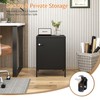 Steehoom Locker Nightstand with Lock and Adjustable Shelf, Dorm Lockable