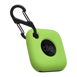 Geiomoo Silicone Case for Tile Mate 2024, Tile Mate 2022 Tracker, Soft Flexible Scratch Resistant Cover with Carabiner (Fluorescent Green)