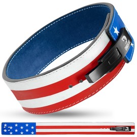 DMoose Fitness Lever Weight Lifting Belt - 10 mm Thick Premium Leather Weightlifting Belt for Powerlifting & Deadlifts - Rust Proof Buckle Gym Belt - Lifting Belts for Men & Women - Carry Bag Included