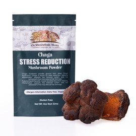 K.S. Mushroom Store Tremella Mushroom Powder for Cooking and Tea, 4 oz Dried Mushrooms, Ground Fresh Vegan Dairy Free, Vegan, Gluten Free, Non GMO