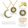 MEDWISE Yin Yang Chain 925 Sterling Silver Gold Sun Moon