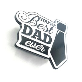 You're the Best Dad Ever Metal Enamel Pin Badge Brooch, Metal