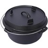ESPIDOO 8 Quart Cast Iron Dutch Oven: Pre-Seasoned Camping Pot