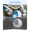 AUGREX 2Pcs Toilet Silicone Gasket Flush Valve Seal Compatible with