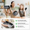 23-Piece Nonstick Bakeware Sets for Home Baking (Black)