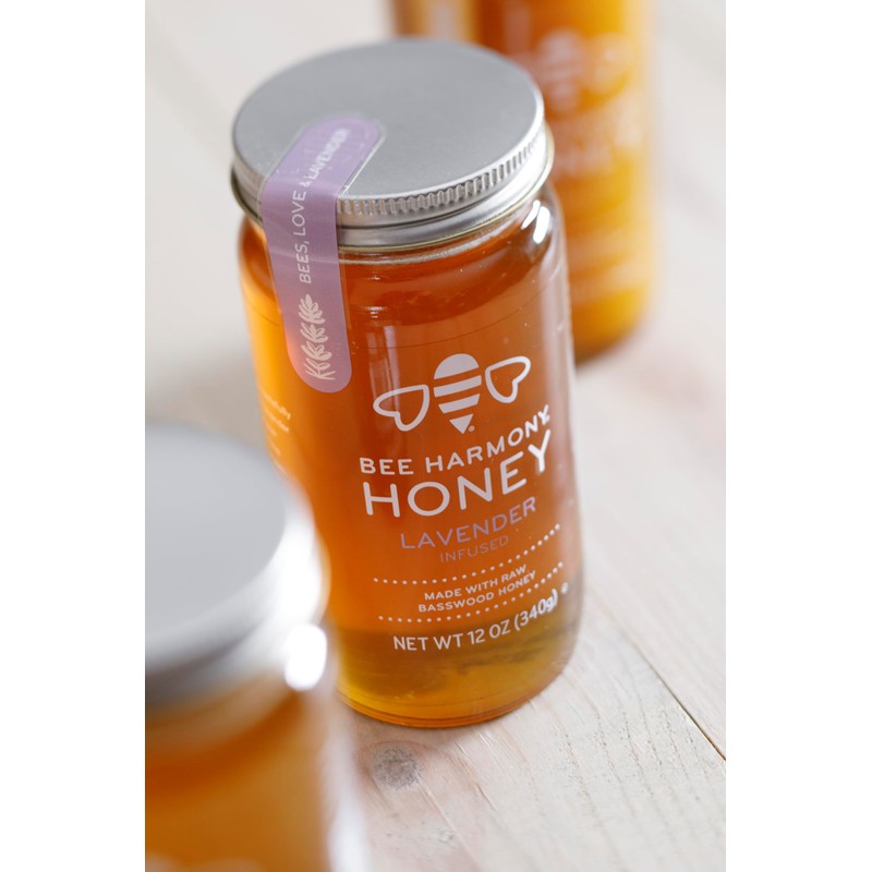 Bee Harmony Lavender Infused Honey, 12 OZ Each, Pack of