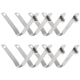 INCREWAY Tent Pole Clips, 8 Pieces Kayak Paddle Spring Clips Stainless Steel Tent Pole Push Button Spring Clamps for Camping Kayak Paddle Tent Pole 6mm Button + 42mm Long
