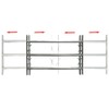 'vidaXL Adjustable Security Grille for Windows with 2 Crossbars -