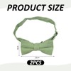 IDNVFY Pack of 2 Cotton Bow Tie, Adjustable Bow Tie,