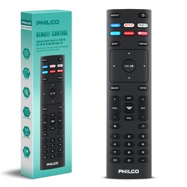 PHILCO Universal Remote Control for VIZIO Smart TV, XRT140 XRT136 XRT260 XRT270 Remote Replacement for All VIZIO tv’s, Preprogrammed Remote Control with a Sleek & Durable Design