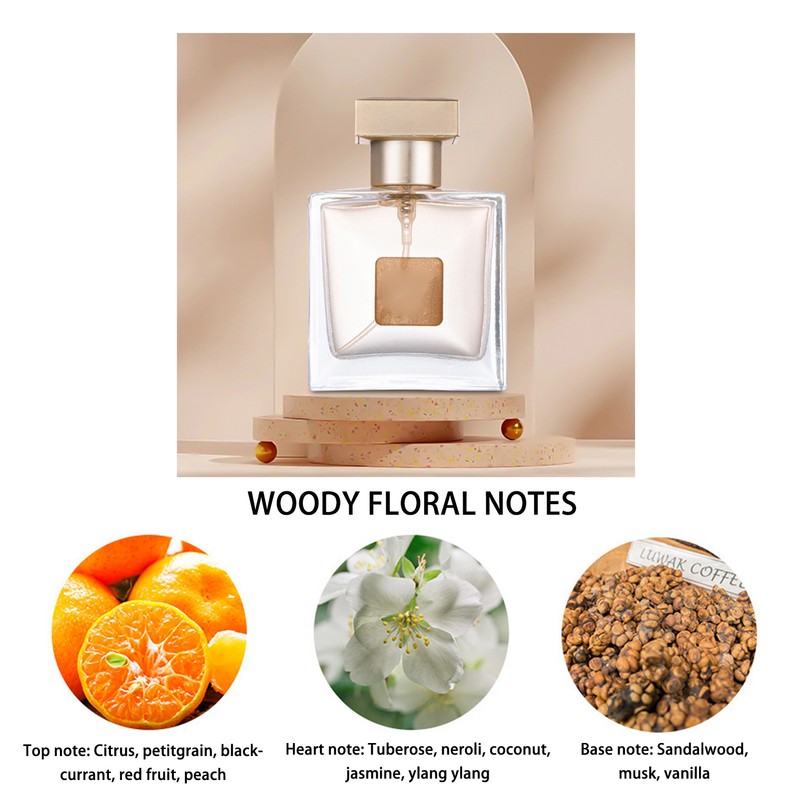 4pcs 25ml Women Long Lasting Woody Floral Perfume Exquisite Refreshing