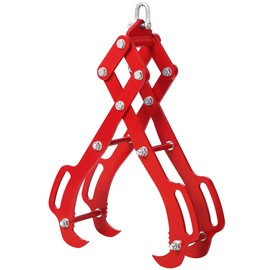 GarveeLife 28 in Log Lifting Tongs with 4 Claw Timber, Heavy Duty Logging Tool Grabbler, Anti-Slip Wooden Tongs, Steel Log Lifting Tong for Tractors, Skidders, Firewood, Lumber Skidding Grabber