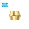 TA-VIGOR 6mm Tube OD Brass Compression Sleeves Ferrules, 25PCS Brass