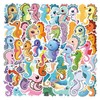 55 Pcs Seahorse Stickers for Laptop Water Bottles,Bicycle,Skateboard,Computer,Marine Animal Cute
