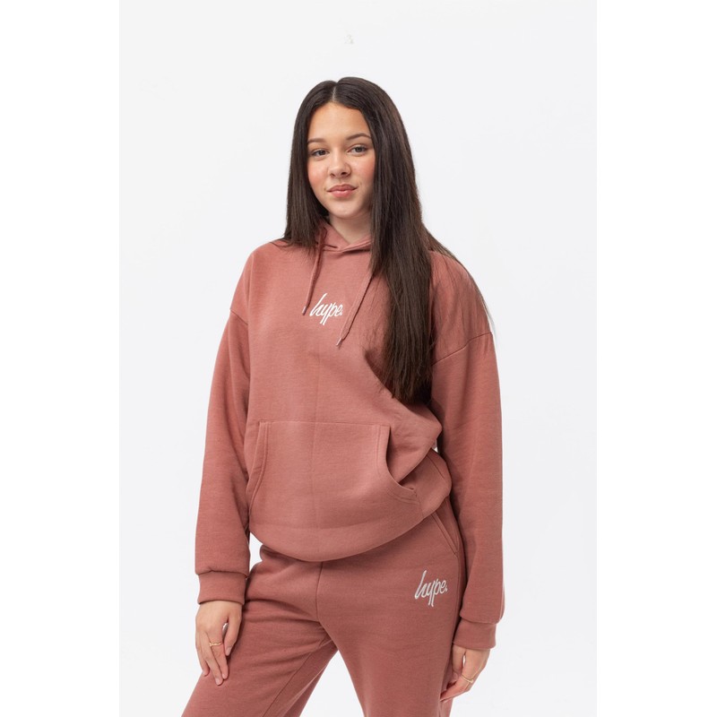 Hype Unisex Kid's Mauve Tracksuit, 11-12 años