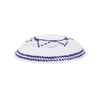 BRTAGG Star of David Kippah, 100% Cotton, White And Blue