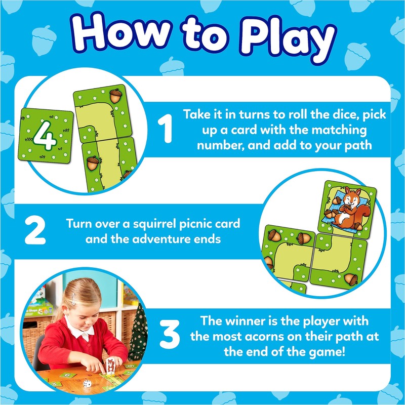 Orchard Toys Nutty Numbers Game, Educational Number and Counting Game,