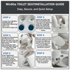 MinShaToilet Seat Soft Close with Quick Release Easy Install