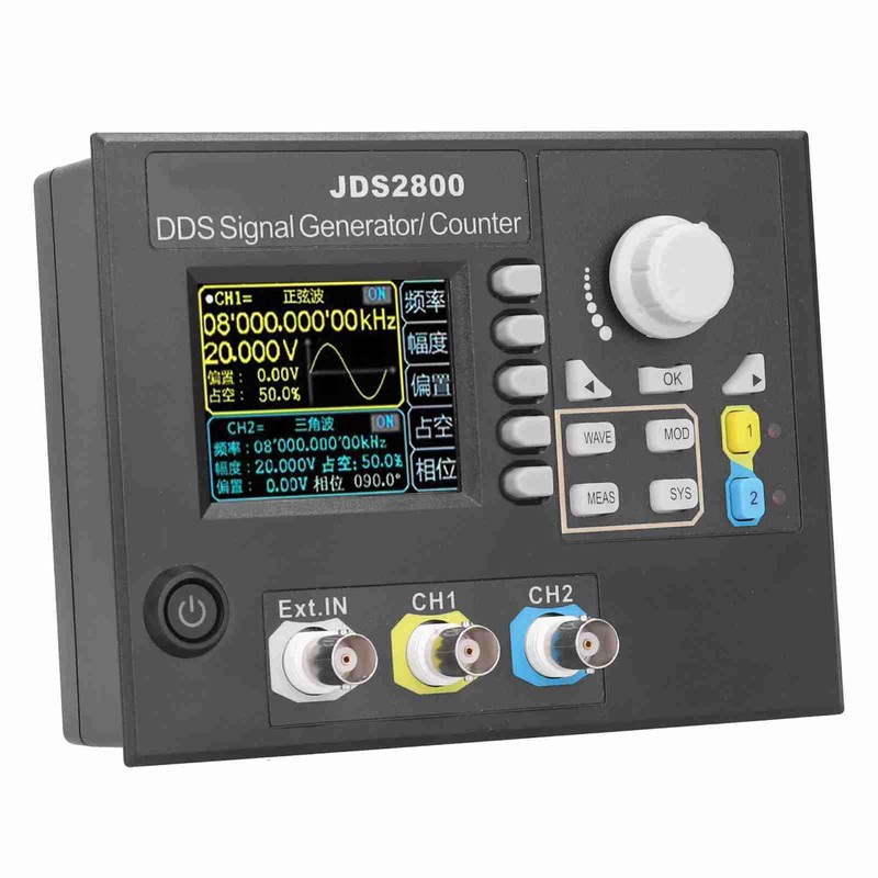 JDS2800-60MHz Function Signal Generator 2.4in LCD DDS Dual Channel Signal