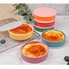 Koluti Silicone Ramekins set of 6, 4oz Shallow Creme Brulee