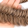 Gledola 2 Strands Wide Messy Fishtail Braided Braids Headband (Clay