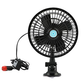Cooling Fan with 2 Speed Switch, Black Metal Fan, Car Fan, Use for Auto, Truck, RV, Car, Boat and Buses(12V/24V)