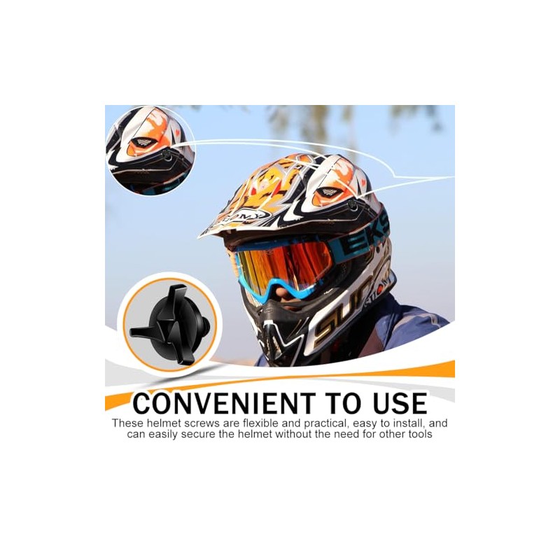 Pack of 8 Motorcycle Helmet Screws, Helmet Visor Screws, Motorcycle