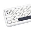GEKUCAP White PBT Keycaps 144 Keys Minimalist Style MOA Profile