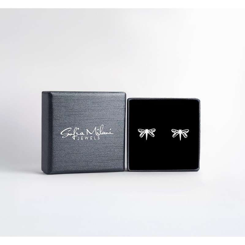 SOFIA MILANI - Women's Earrings 925 Silver - Dragonfly Stud
