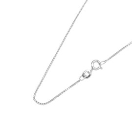 Kualitas Genuine 925 Sterling Silver Box Chain Necklace 20''