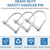 INCREWAY 4Pcs Wire Lock Pin, Carbon Steel Shaft Locking Pin,