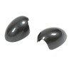 2 Pcs Door Side Rearview Mirror Cover Cap Carbon Fiber