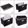 PRANDOM Large Foldable Storage Box with Lid [1-Pack] Fabric Collapsible