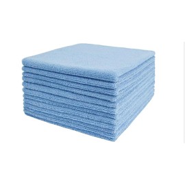 Tricol Clean Professional Extra-Thick Microfiber Cleaning Cloth 12 Pack Blue (300 GSM, 16in x 16in)