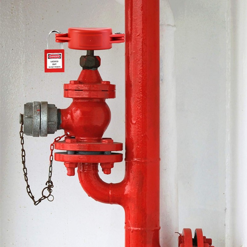 QWORK Valve Lockout, Safety Padlock Gate Valve Lock Device for