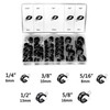 42PCS Rubber Lined P Clips Cable Hose Pipe Clamps Holder