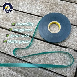 Ugold 8 mil Extra Thick Heavy Duty 150 Feet x 1/2" Stretch Plant Tie Tape, Garden Tie Tape for Planting and Grafting, Plant Ribbon for Tomatoes, Grapes and Trees, Tree Tape, Garden Stake for Vinyard